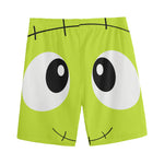 Cute Frankenstein Face Print Men's Sports Shorts