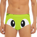 Cute Frankenstein Face Print Men's Triangle Swim Briefs