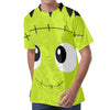 Cute Frankenstein Face Print Men's Velvet T-Shirt