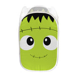 Cute Frankenstein Face Print Mesh Laundry Hamper