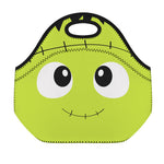 Cute Frankenstein Face Print Neoprene Lunch Bag