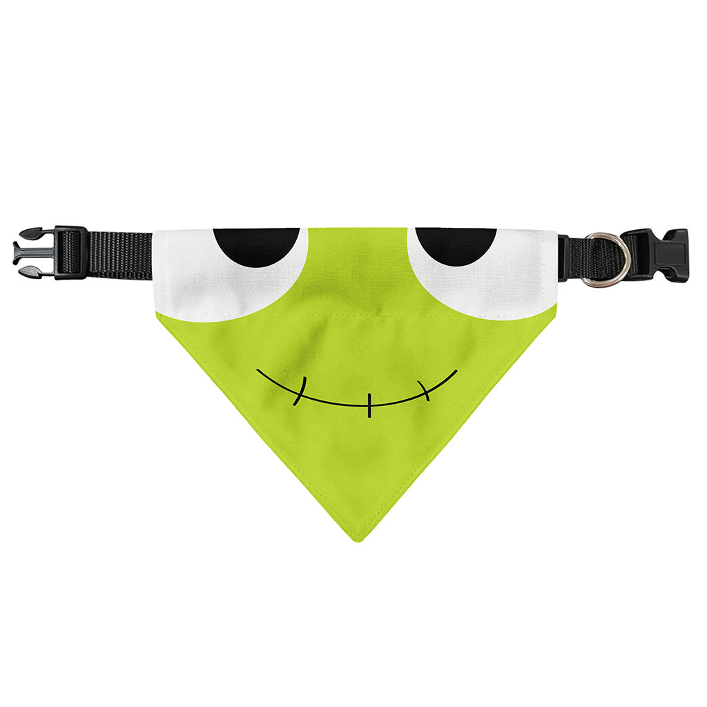 Cute Frankenstein Face Print Over The Collar Dog Bandana