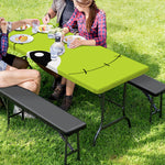 Cute Frankenstein Face Print Picnic Table Cover