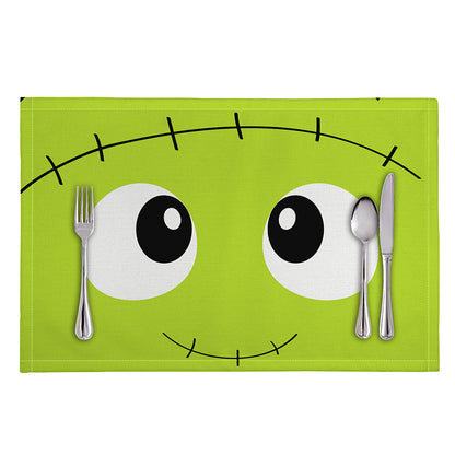 Cute Frankenstein Face Print Placemat
