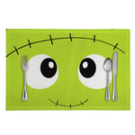 Cute Frankenstein Face Print Placemat