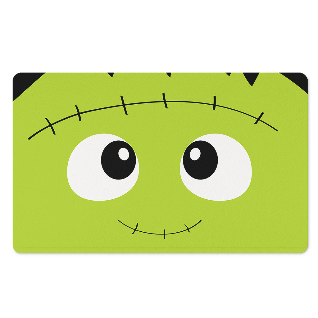Cute Frankenstein Face Print Polyester Doormat