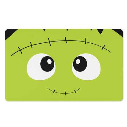 Cute Frankenstein Face Print Polyester Doormat