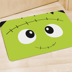 Cute Frankenstein Face Print Polyester Doormat