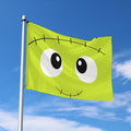 Cute Frankenstein Face Print Polyester Flag