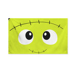 Cute Frankenstein Face Print Polyester Flag