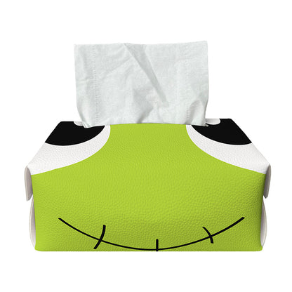 Cute Frankenstein Face Print Rectangle Tissue Box Cover