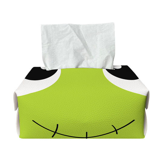 Cute Frankenstein Face Print Rectangle Tissue Box Cover
