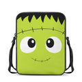 Cute Frankenstein Face Print Rectangular Crossbody Bag