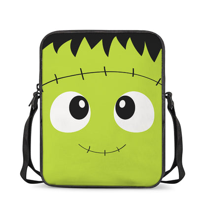 Cute Frankenstein Face Print Rectangular Crossbody Bag