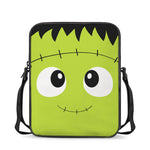 Cute Frankenstein Face Print Rectangular Crossbody Bag