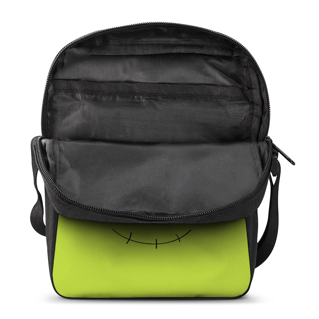 Cute Frankenstein Face Print Rectangular Crossbody Bag