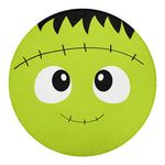 Cute Frankenstein Face Print Round Blanket