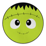 Cute Frankenstein Face Print Round Floor Mat