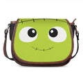 Cute Frankenstein Face Print Saddle Bag