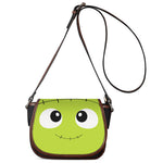 Cute Frankenstein Face Print Saddle Bag