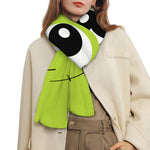 Cute Frankenstein Face Print Scarf