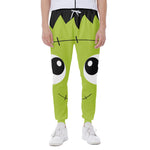 Cute Frankenstein Face Print Scuba Joggers