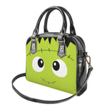 Cute Frankenstein Face Print Shoulder Handbag