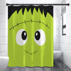 Cute Frankenstein Face Print Shower Curtain