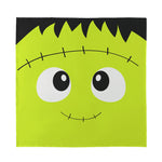 Cute Frankenstein Face Print Silk Bandana