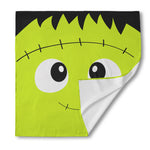 Cute Frankenstein Face Print Silk Bandana