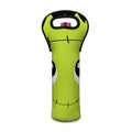 Cute Frankenstein Face Print Single Neoprene Wine Tote