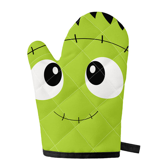 Cute Frankenstein Face Print Single Oven Mitt