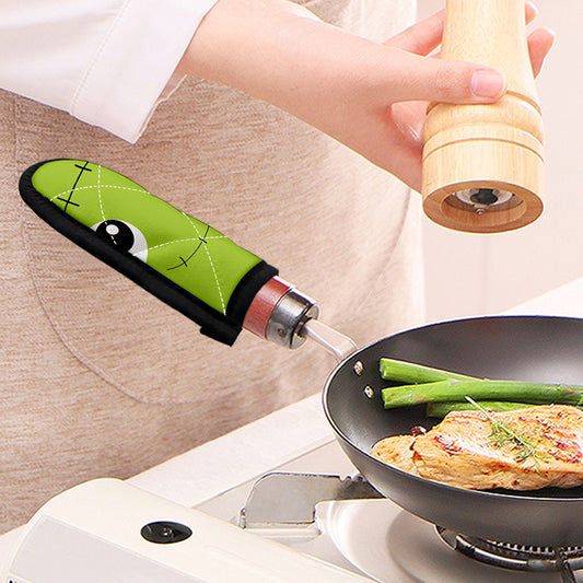 Cute Frankenstein Face Print Skillet Handle Cover