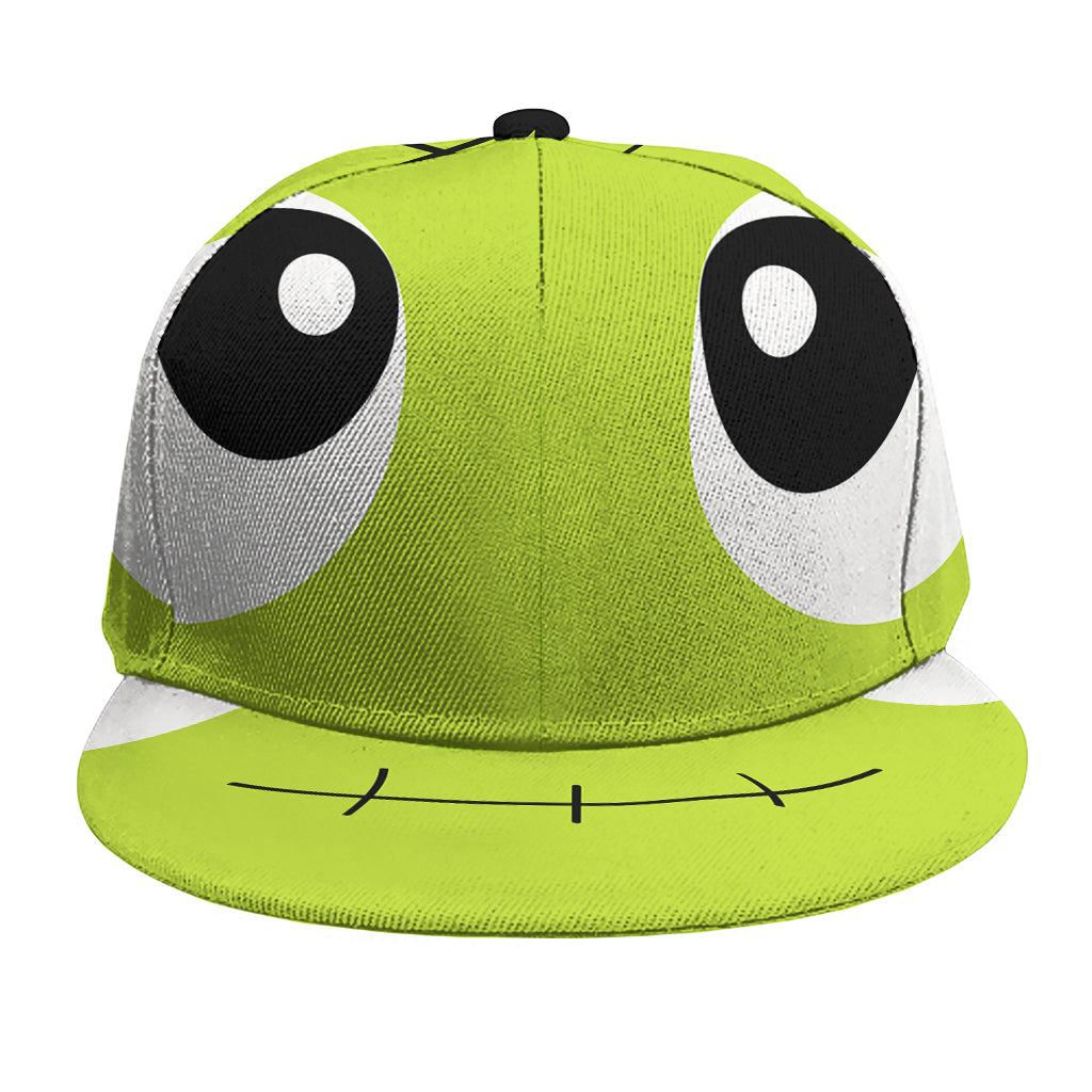 Cute Frankenstein Face Print Snapback Cap