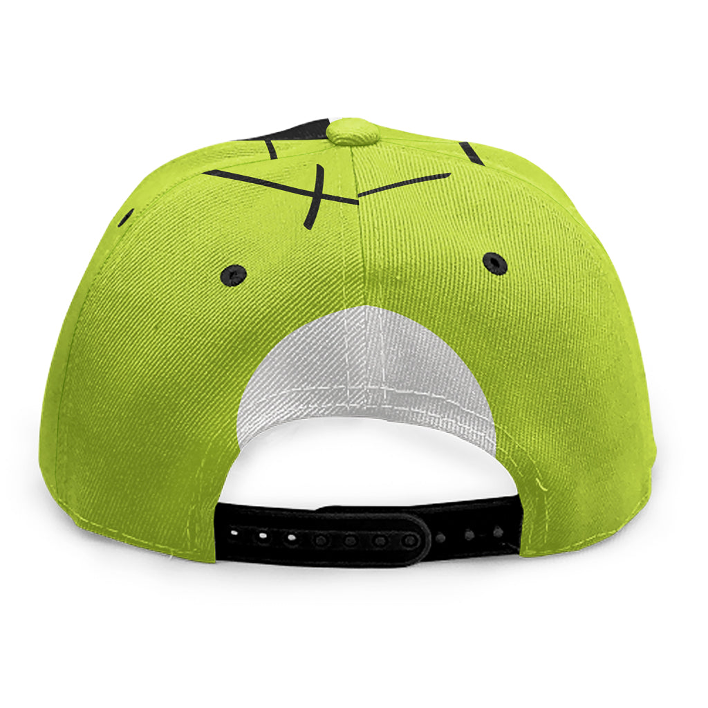 Cute Frankenstein Face Print Snapback Cap