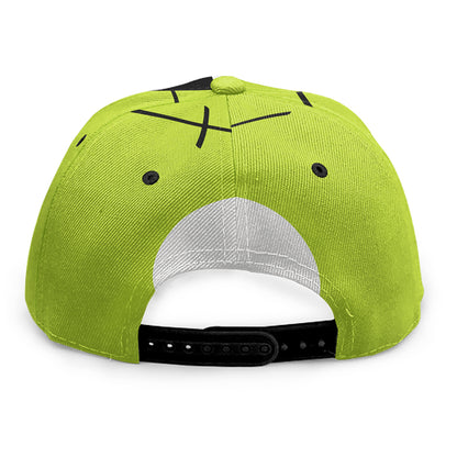 Cute Frankenstein Face Print Snapback Cap