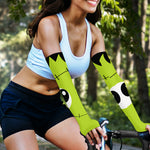 Cute Frankenstein Face Print Sun Protection Arm Sleeves
