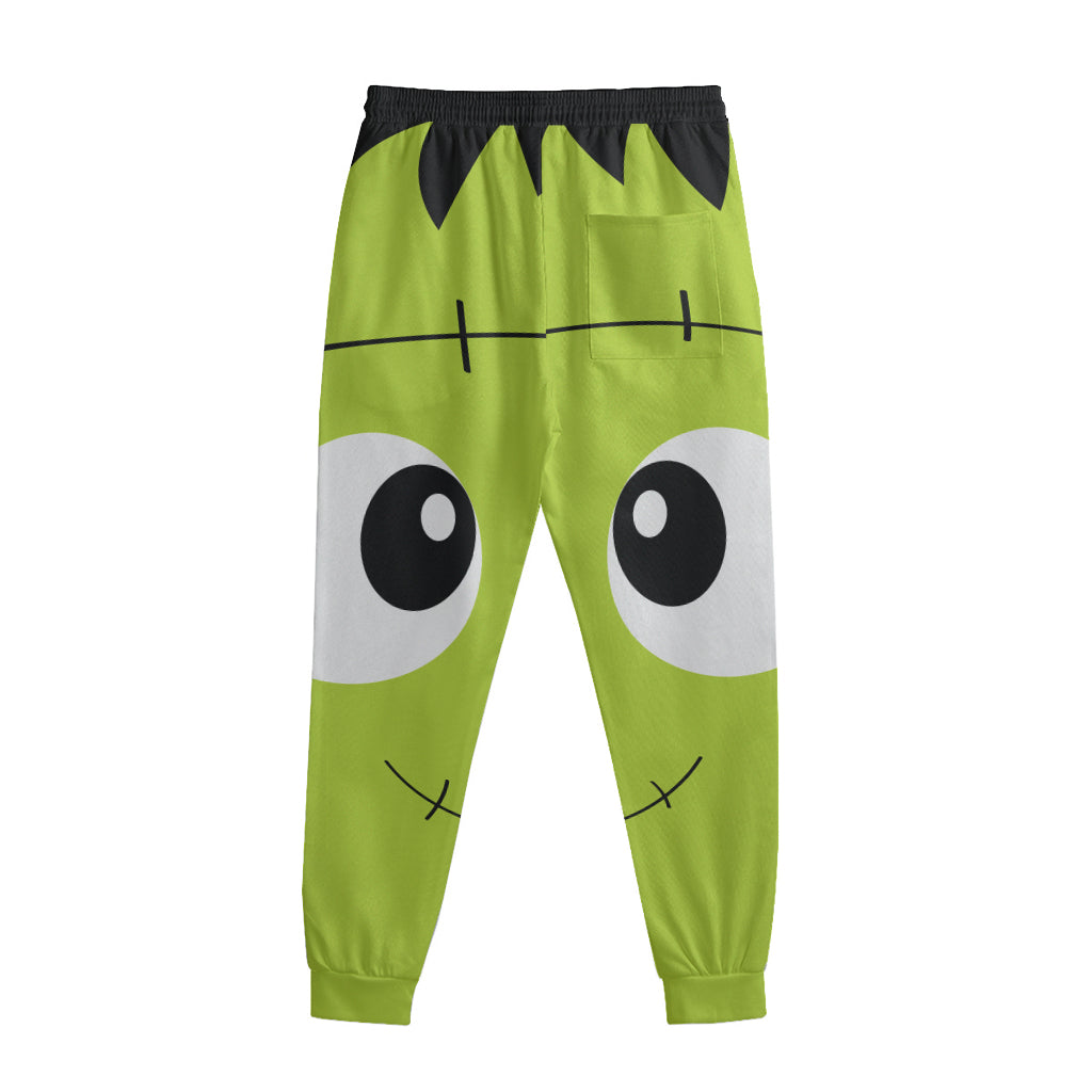 Cute Frankenstein Face Print Sweatpants