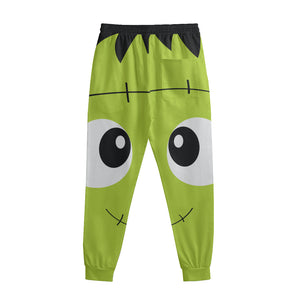 Cute Frankenstein Face Print Sweatpants