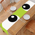 Cute Frankenstein Face Print Table Runner