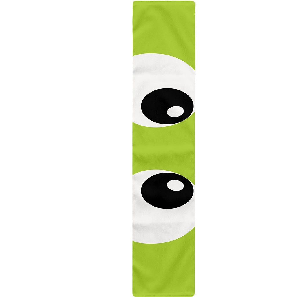 Cute Frankenstein Face Print Table Runner
