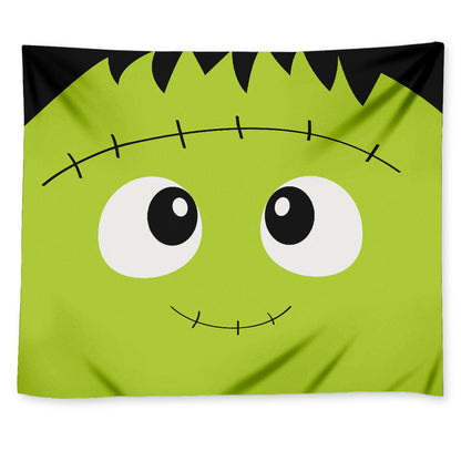 Cute Frankenstein Face Print Tapestry