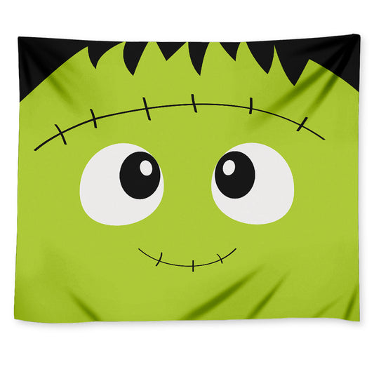Cute Frankenstein Face Print Tapestry