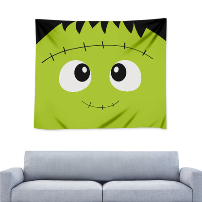 Cute Frankenstein Face Print Tapestry