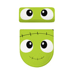 Cute Frankenstein Face Print Toilet Lid And Tank Cover Set