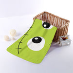 Cute Frankenstein Face Print Towel