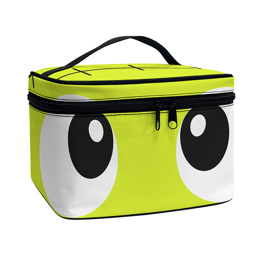 Cute Frankenstein Face Print Travel Makeup Bag