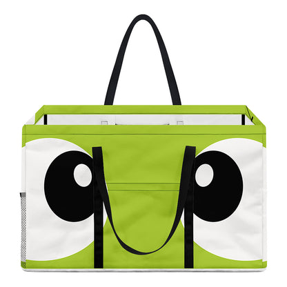 Cute Frankenstein Face Print Utility Tote Bag