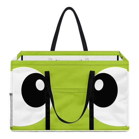 Cute Frankenstein Face Print Utility Tote Bag