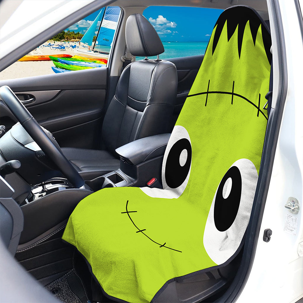 Cute Frankenstein Face Print Waterproof Car Seat Cover
